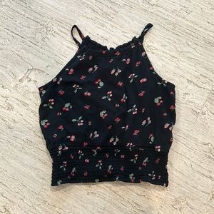 Detailed black Abercrombie tank top